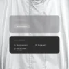 Water-Repellent Jacket with Metallic Effect