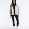 Water-Repellent Jacket with Metallic Effect