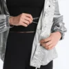 Water-Repellent Jacket with Metallic Effect