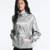 Water-Repellent Jacket with Metallic Effect