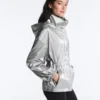 Water-Repellent Jacket with Metallic Effect