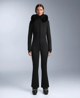 Water-Resistant Fitted Stretch Ski Jumpsuit