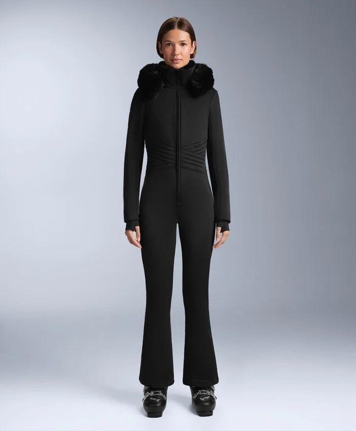 Water-Resistant Fitted Stretch Ski Jumpsuit Water-Resistant Fitted Stretch Ski Jumpsuit