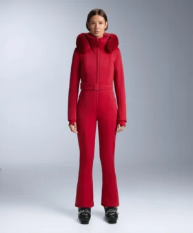 Water-Resistant Fitted Stretch Ski Jumpsuit