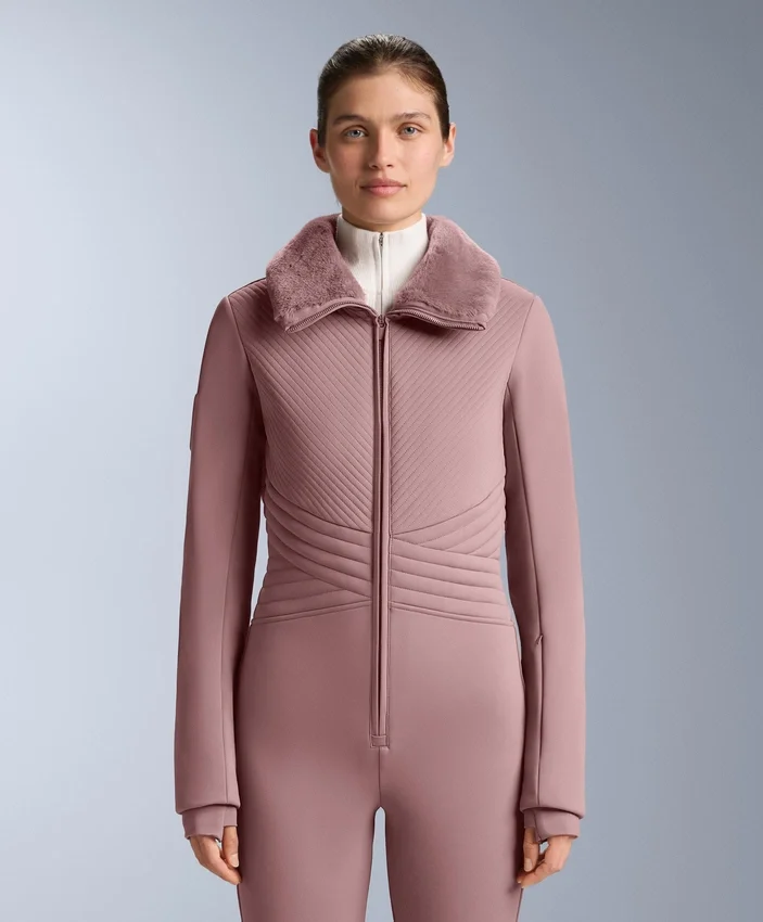 Water-Resistant Fitted Stretch Ski Jumpsuit Water-Resistant Fitted Stretch Ski Jumpsuit