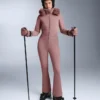 Water-Resistant Fitted Stretch Ski Jumpsuit Water-Resistant Fitted Stretch Ski Jumpsuit
