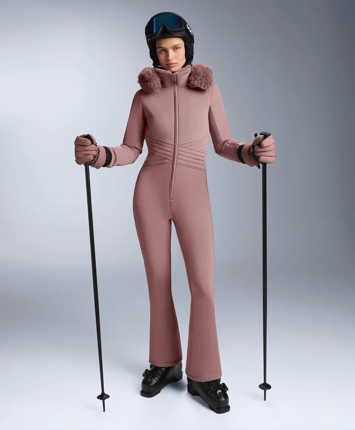 Water-Resistant Fitted Stretch Ski Jumpsuit Water-Resistant Fitted Stretch Ski Jumpsuit