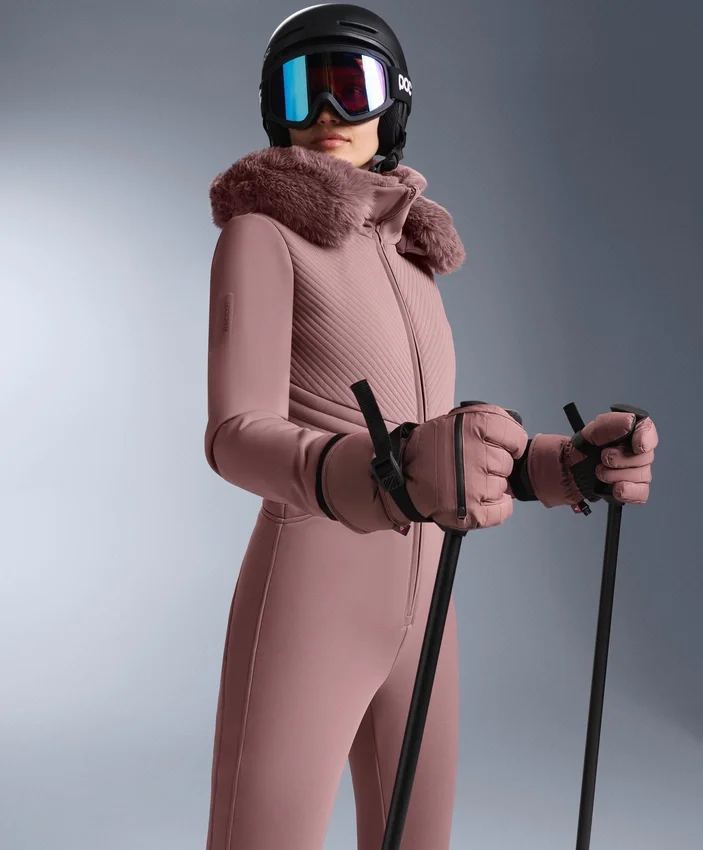 Water-Resistant Fitted Stretch Ski Jumpsuit Water-Resistant Fitted Stretch Ski Jumpsuit