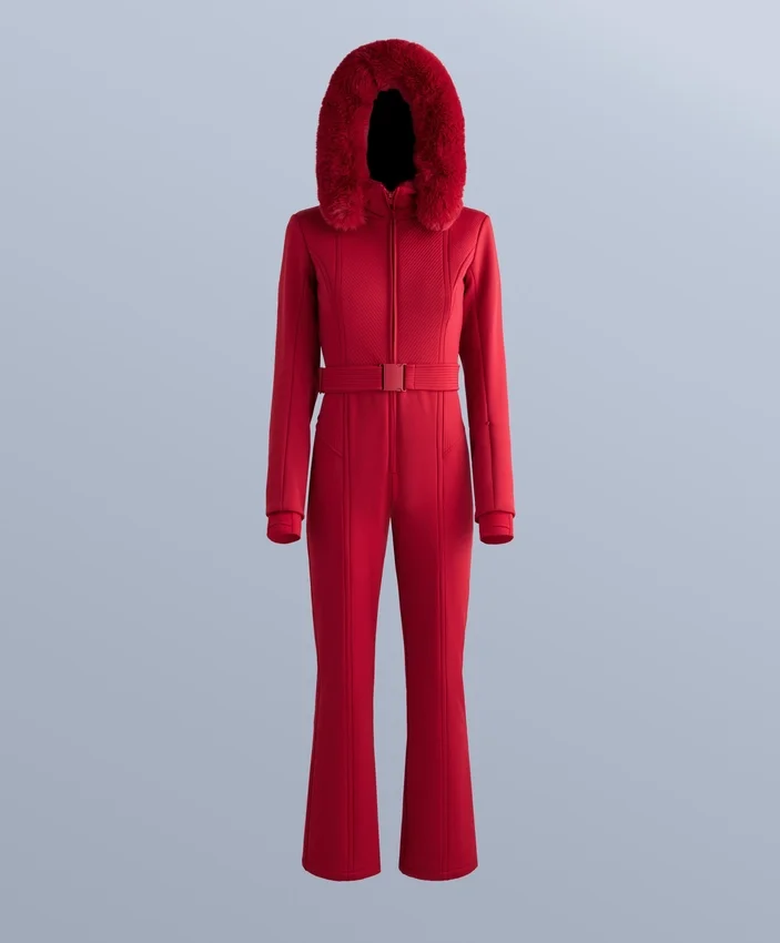 Water-Resistant Fitted Stretch Ski Jumpsuit Water-Resistant Fitted Stretch Ski Jumpsuit