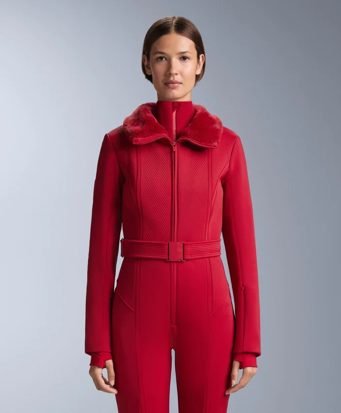 Water-Resistant Fitted Stretch Ski Jumpsuit Water-Resistant Fitted Stretch Ski Jumpsuit