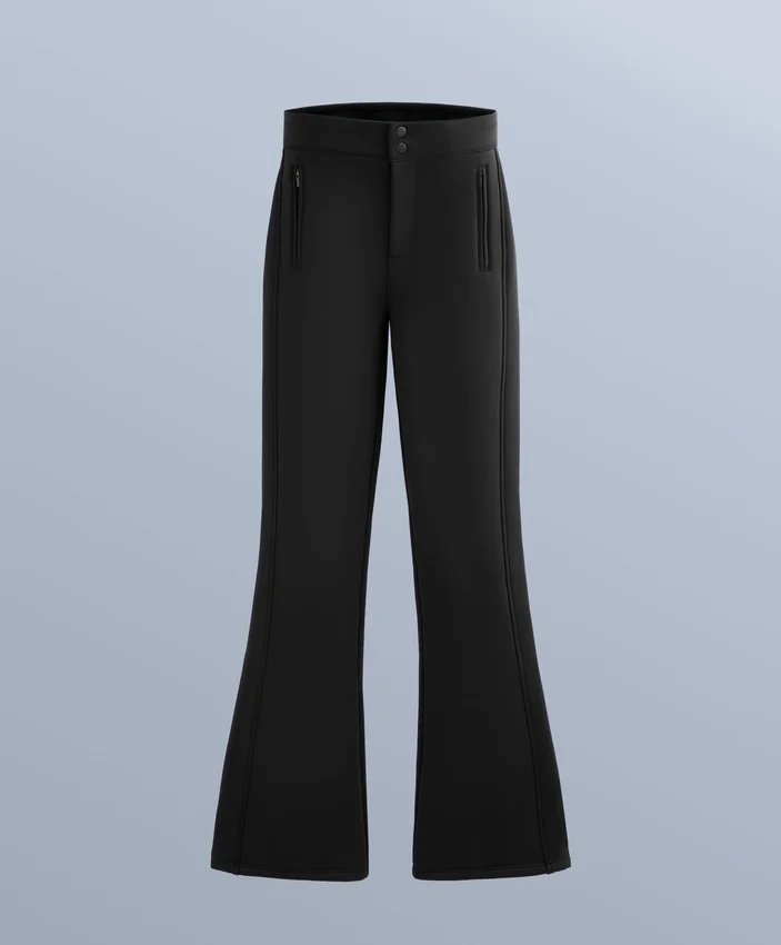 Water-Resistant Full Length Flare Stretch Ski Trousers Water-Resistant Full Length Flare Stretch Ski Trousers