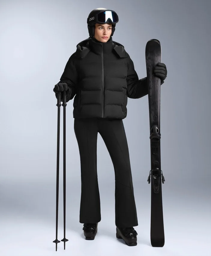 Water-Resistant High-Rise Flare Stretch Ski Trousers Water-Resistant High-Rise Flare Stretch Ski Trousers