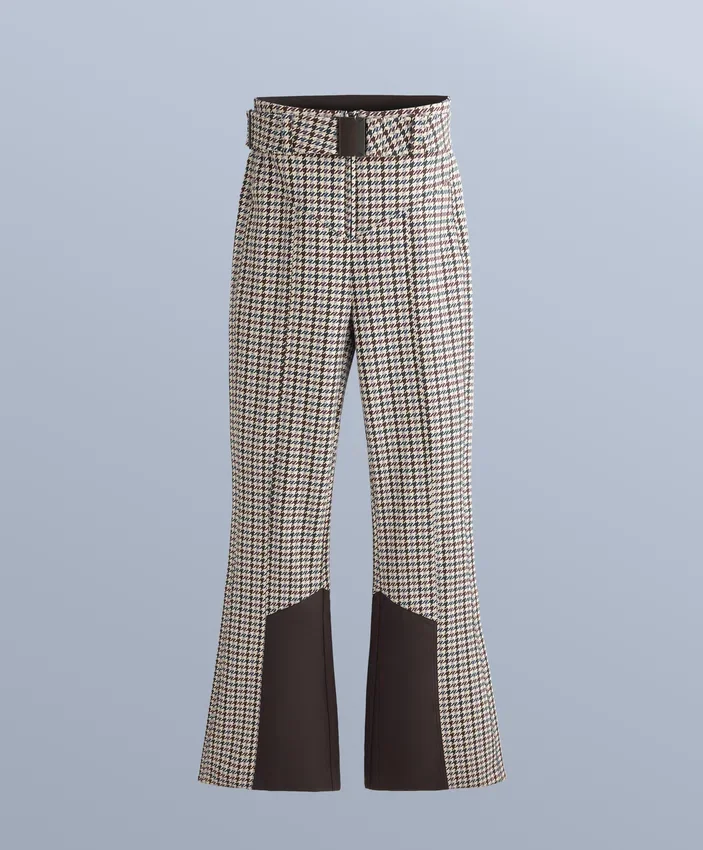 Water-Resistant Printed High-Rise Flare Stretch Ski Trousers Water-Resistant Printed High-Rise Flare Stretch Ski Trousers