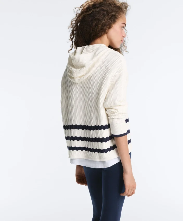 Wave Knit Hooded Jacket Wave Knit Hooded Jacket