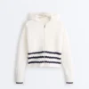 Wave Knit Hooded Jacket Wave Knit Hooded Jacket