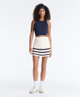Wave Knit Short Skirt