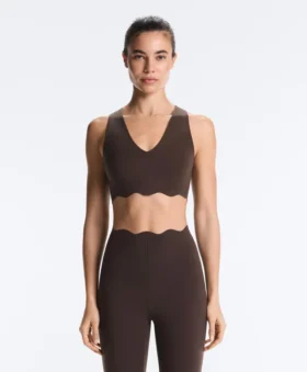 Wavy Medium Support Compressive Sports Bra