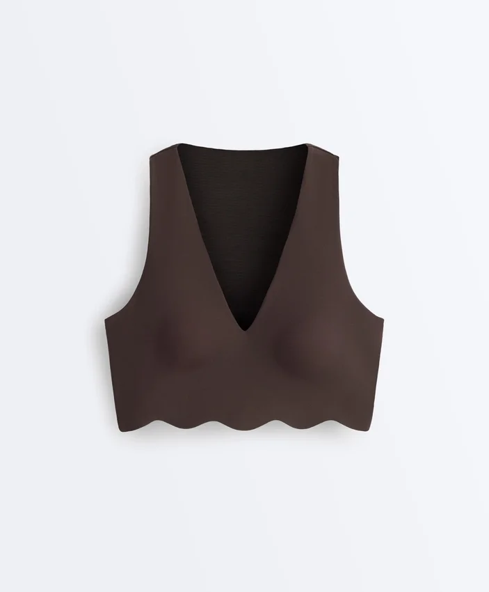 Wavy Medium Support Compressive Sports Bra Wavy Medium Support Compressive Sports Bra