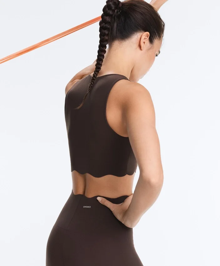 Wavy Medium Support Compressive Sports Bra Wavy Medium Support Compressive Sports Bra