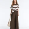 Wide-Leg 100% Cotton Poplin Trousers Wide-Leg 100% Cotton Poplin Trousers