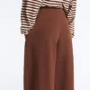 Wide-Leg High-Rise Cotton Piqué Trousers Wide-Leg High-Rise Cotton Piqué Trousers