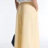 Wide-Leg Pique Trousers with Cotton Wide-Leg Pique Trousers with Cotton