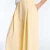 Wide-Leg Pique Trousers with Cotton Wide-Leg Pique Trousers with Cotton