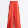 Wide-Leg Pleated Piqué Cotton Trousers Wide-Leg Pleated Piqué Cotton Trousers