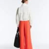 Wide-Leg Pleated Piqué Cotton Trousers Wide-Leg Pleated Piqué Cotton Trousers