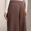 Wide-Leg Rib Straight Trousers with Brushed Modal Wide-Leg Rib Straight Trousers with Brushed Modal