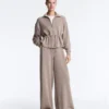 Wide-Leg Striped Trousers with Soft-Touch Modal Wide-Leg Striped Trousers with Soft-Touch Modal