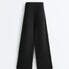 Wide-Leg Trousers with Soft-Touch Modal and Hemstitch Wide-Leg Trousers with Soft-Touch Modal and Hemstitch