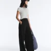 Wide-Leg Trousers with Soft-Touch Modal and Hemstitch Wide-Leg Trousers with Soft-Touch Modal and Hemstitch