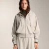 Wide Sleeve Hooded Jacket with Cotton