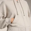 Wide Sleeve Hooded Jacket with Cotton