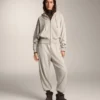 Wide Sleeve Hooded Jacket with Cotton
