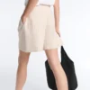 Wide Striped Pleated Bermuda Shorts Wide Striped Pleated Bermuda Shorts