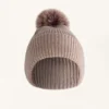 Wool Blend Knit Pompom Hat Wool Blend Knit Pompom Hat