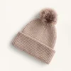 Wool Blend Knit Pompom Hat Wool Blend Knit Pompom Hat