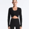 Wrap over Rib Cotton Blend T-Shirt Wrap over Rib Cotton Blend T-Shirt