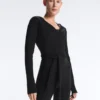 Wrap over Rib Cotton Blend T-Shirt Wrap over Rib Cotton Blend T-Shirt