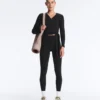 Wrap over Rib Cotton Blend T-Shirt Wrap over Rib Cotton Blend T-Shirt