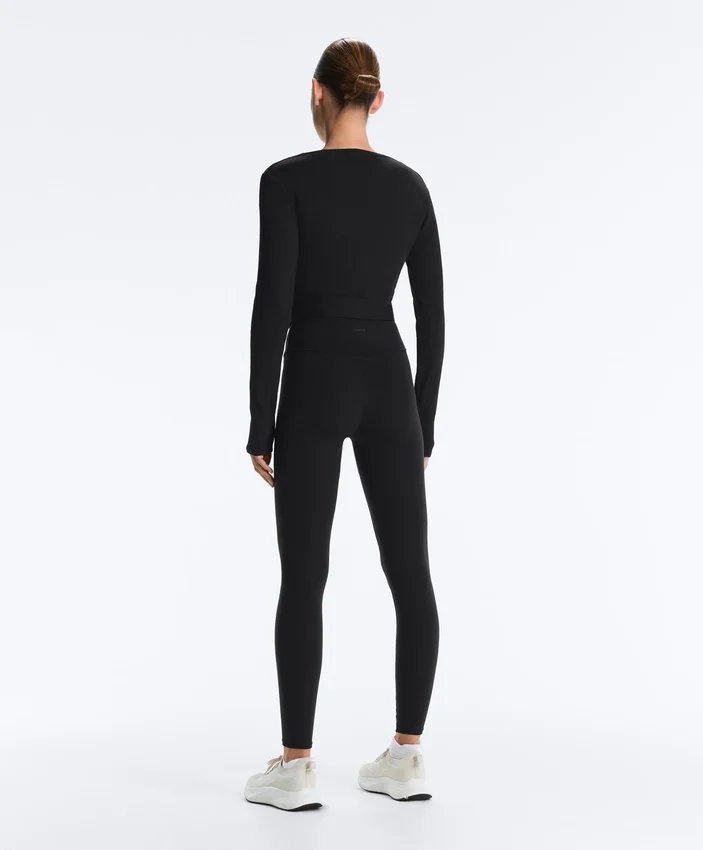 Wrap over Rib Cotton Blend T-Shirt Wrap over Rib Cotton Blend T-Shirt