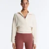 Wrap Polo Neck Sweatshirt with Soft-Touch Modal Wrap Polo Neck Sweatshirt with Soft-Touch Modal
