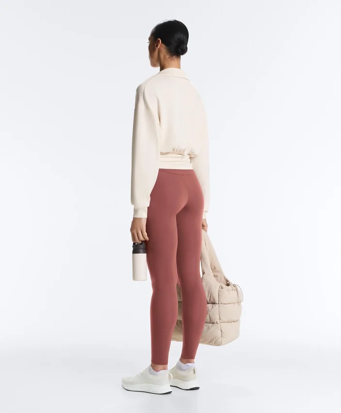 Wrap Polo Neck Sweatshirt with Soft-Touch Modal Wrap Polo Neck Sweatshirt with Soft-Touch Modal