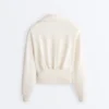 Wrap Polo Neck Sweatshirt with Soft-Touch Modal Wrap Polo Neck Sweatshirt with Soft-Touch Modal