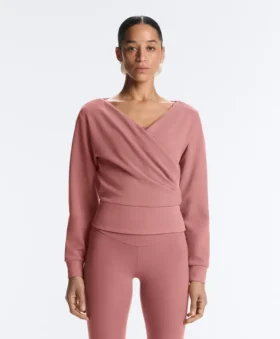 Wrap Rib Brushed Modal Sweatshirt