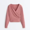 Wrap Rib Brushed Modal Sweatshirt